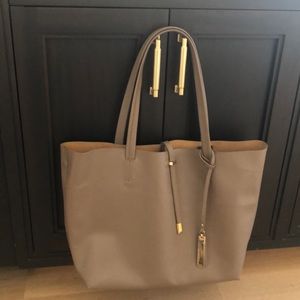 Trendy, classic, beautiful, Vince Camuto Leather work Tote Removable Interior…